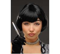 Black 1920s Flapper Girl Charleston Bob Wig