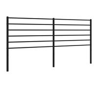 vidaXL Metal Headboard Black 193 cm