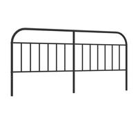(black, 193 cm) vidaXL Metal Headboard Bedroom Accessory Bed Header Decorative Bed Headboard