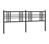 (black, 193 cm) vidaXL Metal Headboard Bedroom Home Bed Header Bed Headboard Black 160 cm