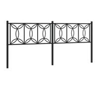 (black, 193 cm) vidaXL Metal Headboard Bedroom Home Decor Bed Header Bed Headboard White 80 cm