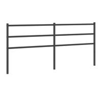(black, 193 cm) vidaXL Metal Headboard Bedroom Home Decorative Bed Header Metal Bed Headboard