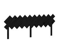 (black, 196 x 3 x 80.5 cm) vidaXL Bed Headboard Home Bedroom Decorative Bed Header Panel Solid Wood Pine