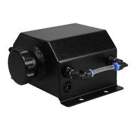 Black 1l Oil Catch Can Kit for Car Models, Metal Universal Ventilation