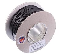 Black 1mm Cable 14/0.30mm 50M PVC Automotive Wire Reel