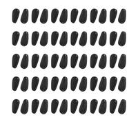 Black 1mm Thick Silicone Nose Pad for Glasses and Shades 30 Pairs Anti Slip Adhesive Cushions