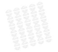Black 1mm Thick Silicone Nose Pad for Glasses and Shades 30 Pairs Anti Slip Adhesive Cushions Anti Slip Glasses Nose Pads