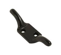 (Black, 2 1/2" (63 mm)) Cleat Hooks For Roman Corded Blinds Cleat Hook Figure of 8 Hooks Cord Hooks | Bright Zinc, Size 3" (75 mm)