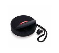 (Black) 2 in 1 bluetooth Speaker + Headset Wireless 3D Stereo Subwoofer Music Sports In-Ear Earphone Speaker Support TF Card FM Radio