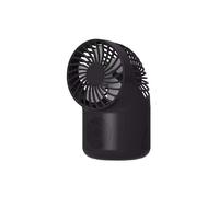 (Black) 2 in 1 Portable bluetooth 5.1 Audio Wireless Desktop Speaker with Handheld Mini Cooling Fan