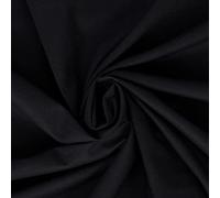 Black 2 Meter Pack 100% Cotton Fabric by The Metre 58 Inches Wide Plain 60 Square