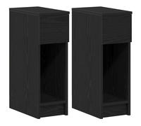 Bedside Cabinets with Drawer Nightstand Bed Side Table Side Cabinet vidaXL