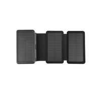 (Black 2 Solar Panel) Portable 20000mAh Solar Power Bank Folding Foldable Solar Panel Solar Charger External Battery Solar Powerbank For Mobile