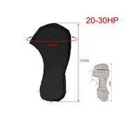 (Black, 20-30HP) Fit - 225HP Motor Full Outboard Boat Engine Waterproof Cover Black 600D Oxford