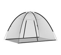 Mosquito Net Mongolia with Doors 220 Mesh Black 200x150x140 cm