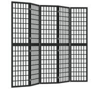 (black, 200 x 170 cm) vidaXL Folding 6-Panel Room Divider Japanese Style Shoji Multi Colours/Sizes
