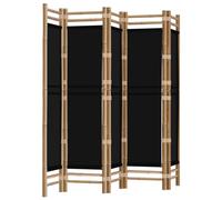 (black, 200 x 180 cm) vidaXL Folding Panel Room Divider Privacy Screen Black/Cream White Multi Sizes