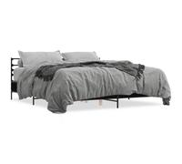 (black, 200 x 200 cm) vidaXL Bed Frame Bed Base Grey Sonoma 120x200 cm Engineered Wood and Metal