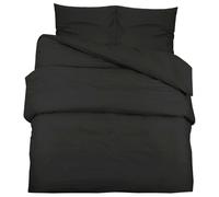 vidaXL Duvet Cover Set Black 200x220 cm Light-weight Microfiber