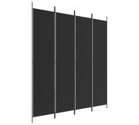 (black, 200 x 220 cm) vidaXL 6-Panel Room Divider Fabric Privacy Screen Paravent Multi Colours/Sizes
