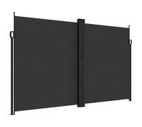 (black, 200 x 600 cm) vidaXL Retractable Side Awning Outdoor Privacy Screen Balcony Sunshade Shelter