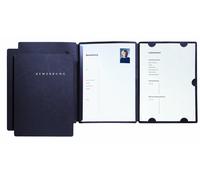 PAGNA Application Folders Select – 3-piece with clamp rail and envelopes – Black