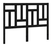 vidaXL Bed Headboard Black 205.5X4X100 Cm Solid Wood Pine, Black