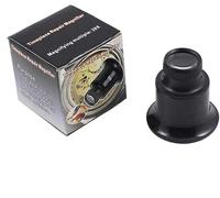 Black 20X Jewelers Eye Loupe Loop Magnifier Magnifying Glass for Watchmakers Repair Eye Loupe Glass Jewelry Tools Jewelry Making Tools and Accessories Repair Tools and Kits