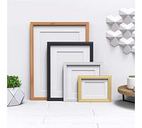 Black 20x14" Frame for 18x12" Picture - Devon Range Photo Picture Poster Frames with White Mount