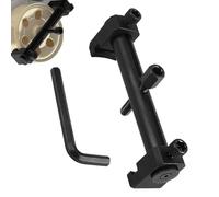 Black 21 Cm Ribbed Drive Pulley Puller Carbon Steel Crankshaft Remover Engine Pulley Removal Tool Crankshaft Remover Tools Adjustable Auto Repair Tool Auto Accessary