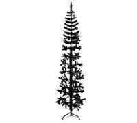 (black, 210 cm) vidaXL Slim Artificial Half Christmas Tree with Stand Multi Colours/Sizes