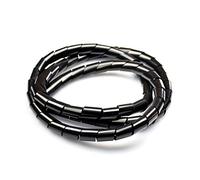 Black 22mm Large Cable Wire Tidy Wrap PC Home Cinema TV Management Organising Kit 19-115mm 2m