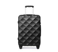 (Black, 24 Inch) 1 to 4 Pcs ABS Hard Shell Travel Suitcase with TSA Lock