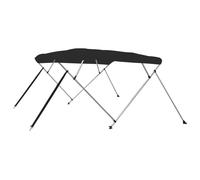 (black, 243 x 196 x 137 cm) vidaXL Bimini Top Water Resistant Anti-UV Boat Canopy Canvas Cover Canopy
