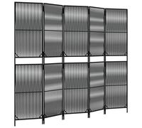 Room Divider Outdoor Privacy Screen Foldable Balcony Screen Poly Rattan vidaXL