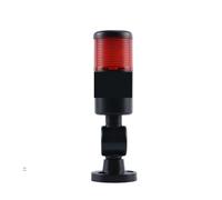 Black 24V Industrial Signal Tower Safety Stack Alarm Light Led Multilayer Foldable Buzzer Caution Warning Lamp(4 Stack with Buzzer)