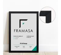 (Black, 24x16 Inch) The Photo Factory Frame | Wooden Photo & Art Frames