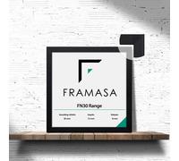 (Black, 24x24 Inch) The Photo Factory Frame | Wooden Photo & Art Frames