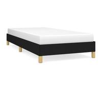 vidaXL Bed Frame without Mattress Black 90x190 cm Single Single Fabric