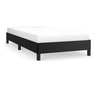 vidaXL Bed Frame without Mattress Black 90x190 cm Single Single Faux Leather