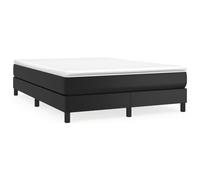 vidaXL Box Spring Bed Frame Black Double Faux Leather (UK/IE/FI/NO only)