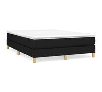 vidaXL Box Spring Bed Frame Black Double Fabric (UK/IE/FI/NO only)