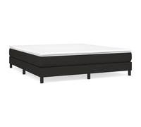 (black, 25 cm/ 6ft super king size) vidaXL Box Spring Bed Frame Mattress Foundation Upholstered Bed Base Fabric