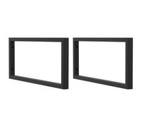(black, 25 x 60 cm/ Rectangular) vidaXL Shelf Brackets for Washbasin Shelf Support Shelving Bracket 2 pcs Steel