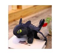 (Black, 25cm/9.8inch) How to Train Your Dragon Toothless Night Fury Stuffed Plush Toy Doll Soft Toys