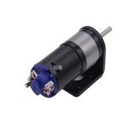 Black 25GA370 reduction motor 6V12V high torque low speed motor metal gear with bracket(6V 97 rpm)