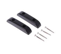 Black 2PC/Finger Pull Cabinet Handle Chrome for Thumb Rest