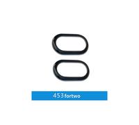 (Black-2PCS) Car Inner Door Bowl Decorative Shell Cover For Smart Fortwo Forfour 453 Car Accessories Interior Styling Modification Sticker - Automotive Interior St