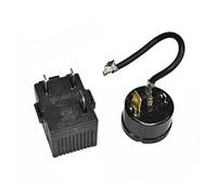 Black 2plug No Power PTC Starter TY-QZ-003/ Overheat Overload Protector,compatible For Haier， Refrigerator Compressor Repair Accessories(Round Set)