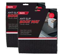 Black 2x Anti slip Car Boot Liner Anti Slip Mat 100x 80cm - Non Slip Rubber Matting - Shelf Drawer Liner - Kitchen Drawer Liner | Rug Underlay ideal for Car Storage And Car Accessories